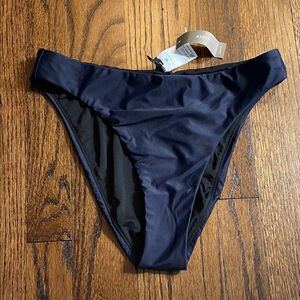NWT J.Crew Navy Blue Bikini Bottom - Size M